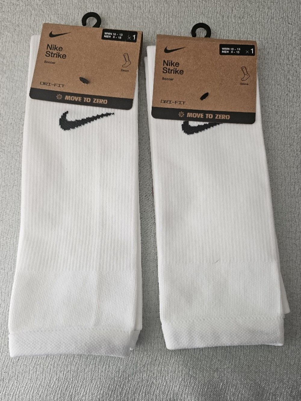 NWT NIKE Strike Unisex White Soccer Socks